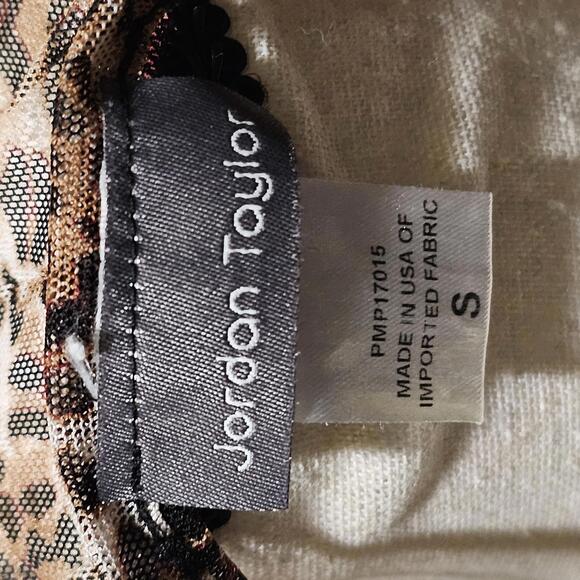 Jordan Taylor Animal Print V-Neck Swim Cover Up Small - Picture 8 of 9